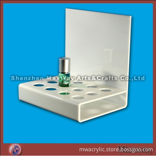 White Acrylic Merchandiser Cosmetic Display